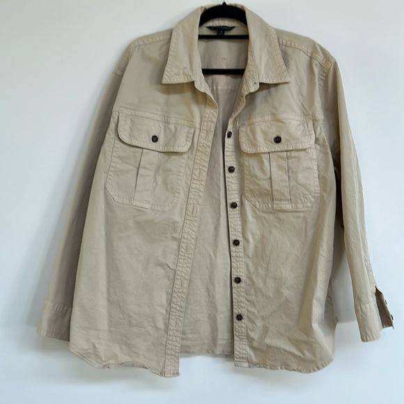 Banana Republic Essential Shirt Jacket | Wheat - Picture 1 of 4